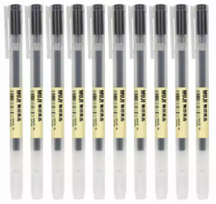 10pcs MUJIs Gel Ink Ball Point Pen